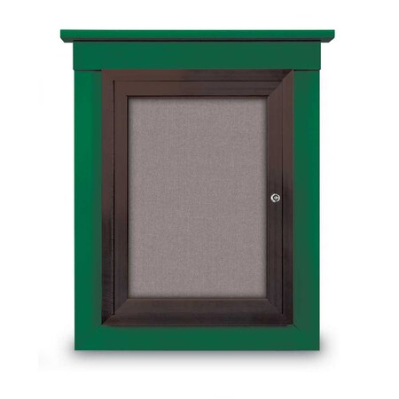 United Visual Products 60"x48" 2-Door Enclosed Letterboard, Black Vinyl/Lt Oak UV2626O-LTOAK-LICORI